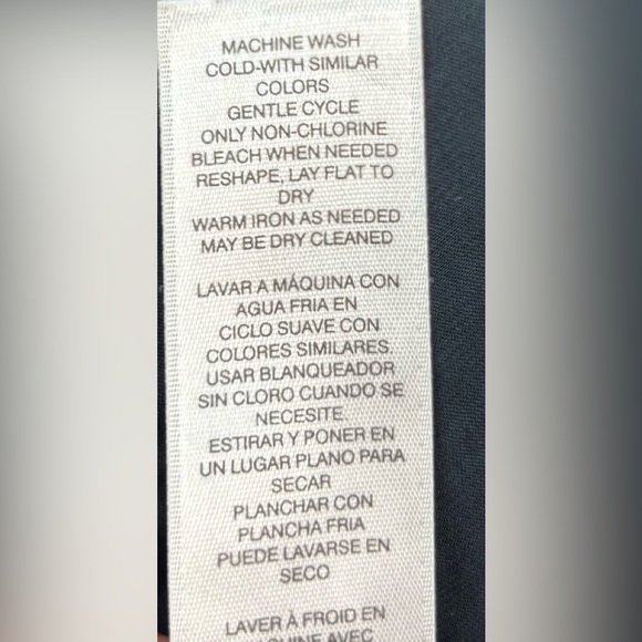 Chico's 2 M Caftan Jersey Shift Short Sleeve Black Basic Minimalist Dress - Picture 8 of 11